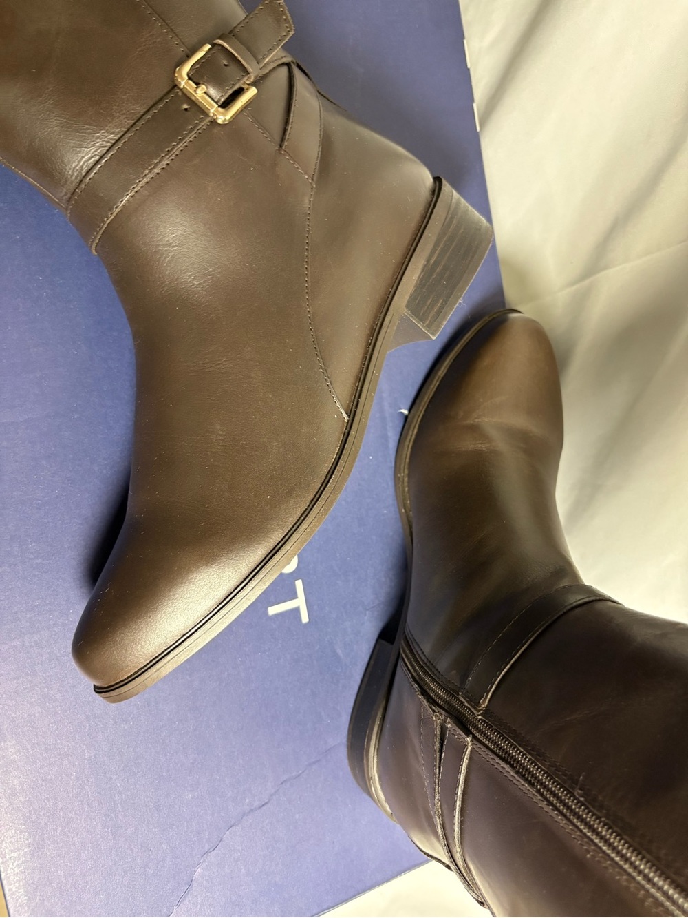 New Rockport Tall Leather Riding Boots - Brown size 10 - Picture 8 of 8